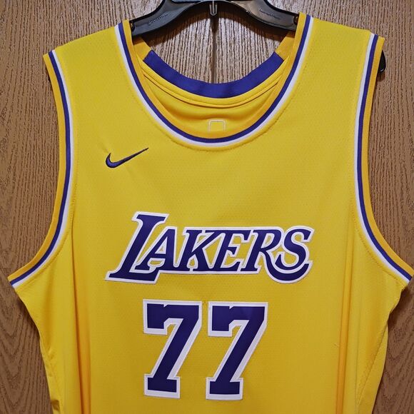 Luka Doncic (Nike)-(Lakers)-(Yellow)-(Jersey)-(New Cond.)-(Stiched)-(XL)-$100 - Picture 5 of 11
